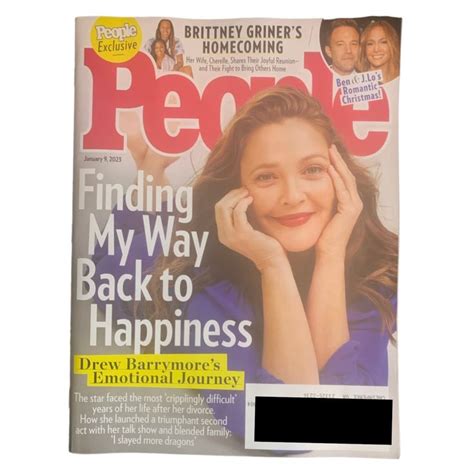 People Magazine January 9 2023 Drew Barrymore Brittney Griner Ben and J.Lo | Mercari | Brittney ...