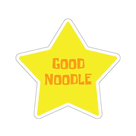 Good Noodle Sticker Spongebob Squarepants Boating School Nickelodeon - Etsy