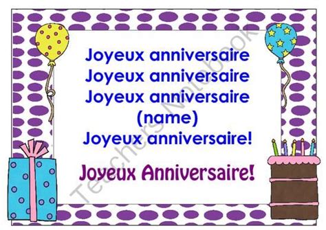 Happy birthday song in french - topiasapje