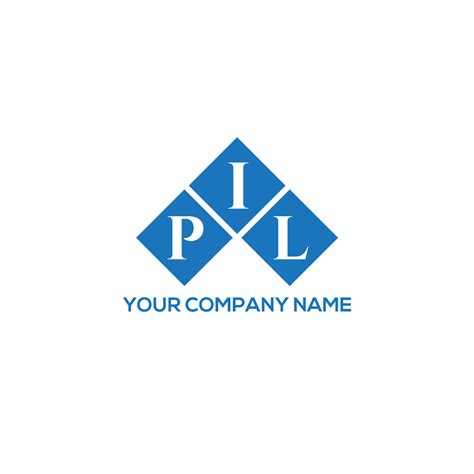 PIL letter logo design on WHITE background. PIL creative initials letter logo concept. PIL ...