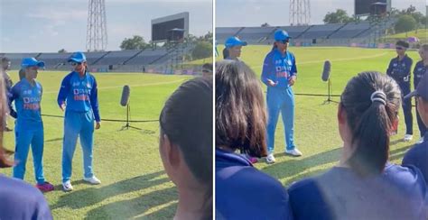 [Watch] Smriti Mandhana shares batting tips with Thailand Women players