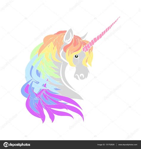 Rainbow unicorn silhouette — Stock Vector © Mila_Endo #131752626