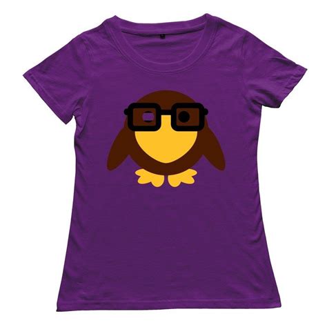 Amazon.com: Lady Nerd Bird Custom Funny Purple T Shirt By RRG2G: Clothing | Purple t shirts ...