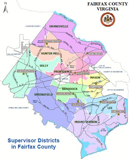 Fairfax County Public Schools Boundary Map - Cities And Towns Map