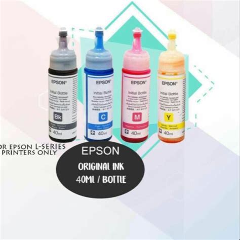 EPSON ORIGINAL 664 or L121 or L120 INK 40ml 1 SET | Shopee Philippines