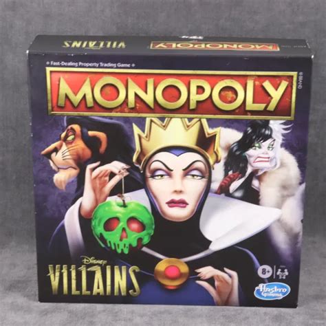 MONOPOLY DISNEY VILLAINS Board Game Hasbro Gaming F0091 100% COMPLETE ...