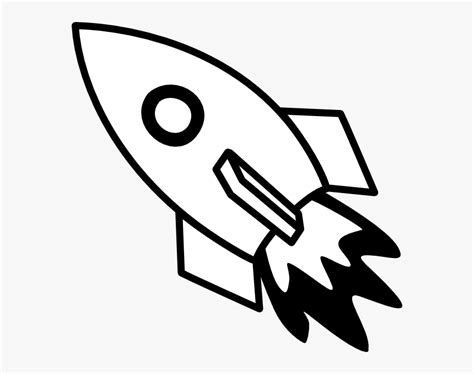 Rocket Ship Svg Clip Arts - Rocket Clipart Black And White, HD Png ...