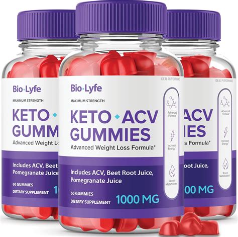 Amazon.com: (3 Pack) Biolyfe Keto Gummies Biolife Keto Gummies Bio Lyfe Biolife Keto ACV Gummies ...