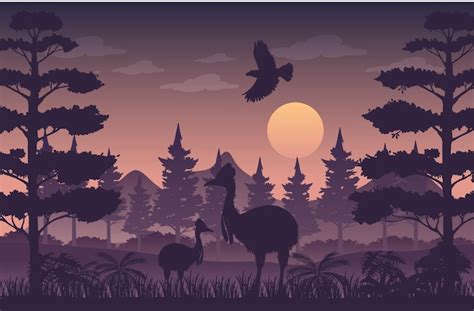 Landscape Silhouette Vector