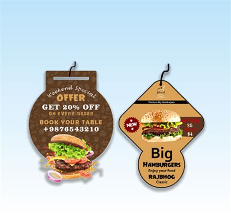 Customization Hanging Advertising Dangler Rubber Dangler Price Tag ...