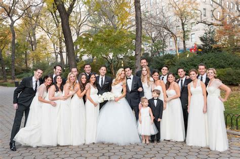 Bride and Groom with Fun Bridal Party