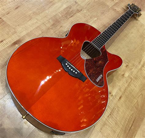 Gretsch G5022CE Rancher Jumbo Cutaway Electric Acoustic Savannah Sunset > Guitars Acoustic ...