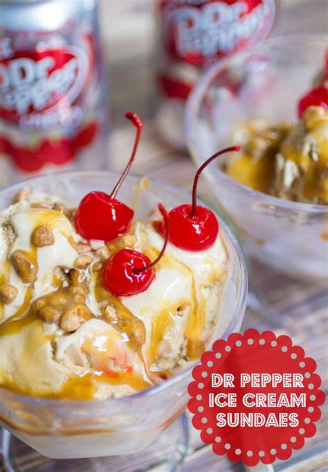 Dr Pepper Cherry Ice Cream with Dr Pepper Cherry Caramel Sauce Perfect ...