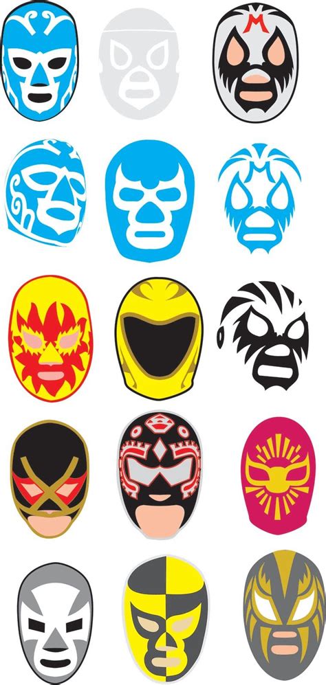 Mascaras de luchadores mexicanos