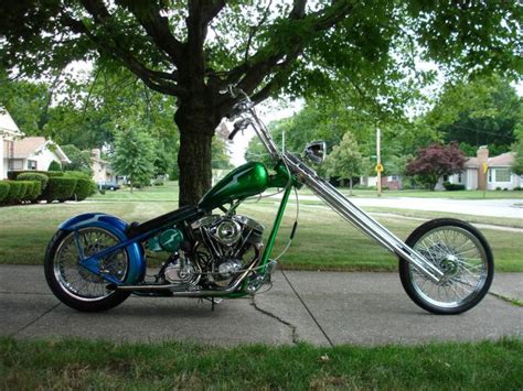 Long 70's style chopper. Old School cool! for sale on 2040-motos