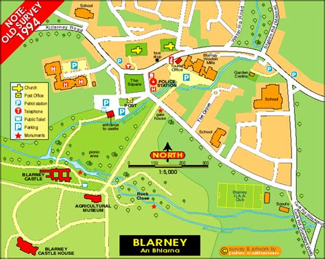 BLARNEY MAP (An Bhlarna)