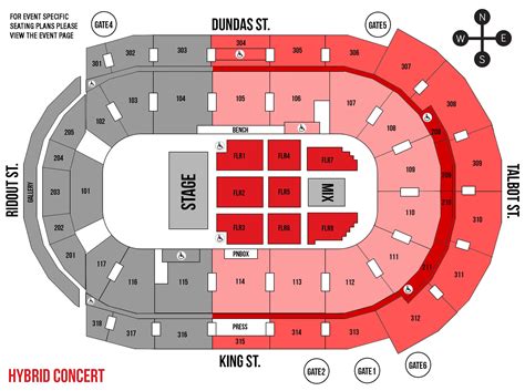 Seating Charts | Budweiser Gardens