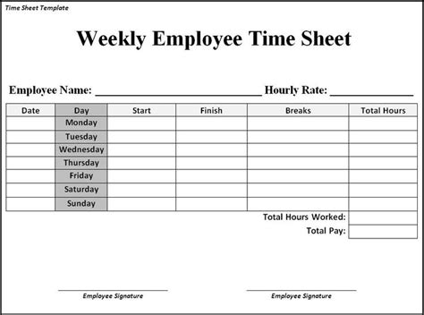 timesheets download - Google Search | Templates printable free, Timesheet template, Time card ...