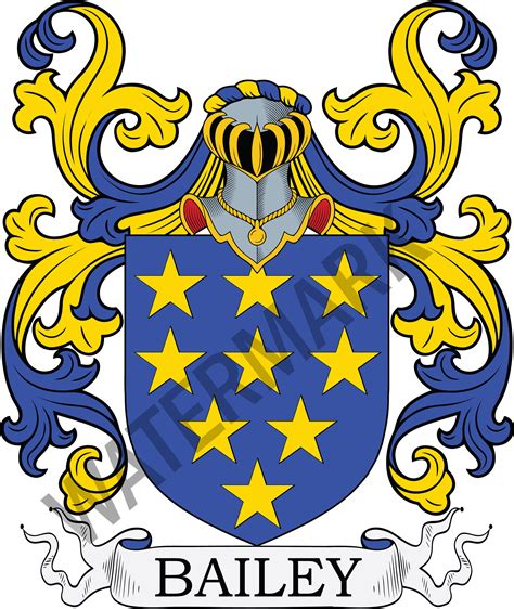 Bailey Family Crest Digital Download Bailey Coat of Arms JPG File ...