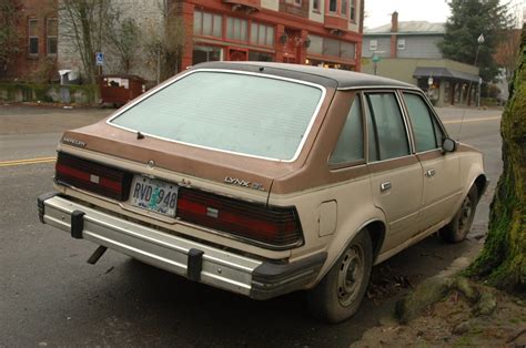 OLD PARKED CARS.: 1982 Mercury Lynx GL 5-Door Hatchback.