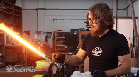 The Hacksmith Built a Real, Working Lightsaber [Kinda]