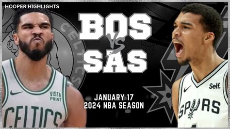 Boston Celtics vs San Antonio Spurs Full Game Highlights | Jan 17 ...