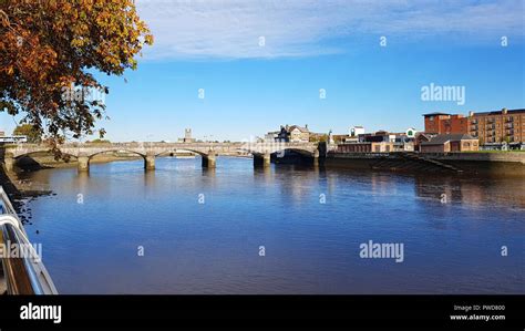 limerick city skyline ireland. beautiful limerick urban cityscape over ...