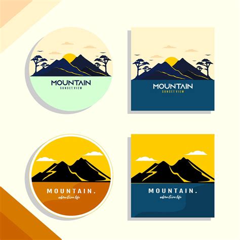 Template Logo Mountain 4292188 Vector Art at Vecteezy