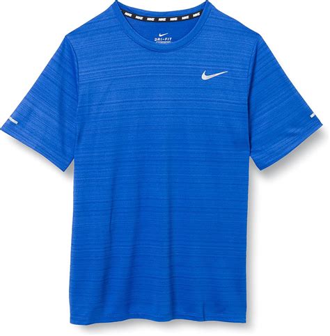 NIKE Dri Fit Miler T-Shirt Game Royal XL : Amazon.co.uk: Clothing