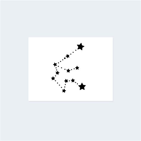 Aquarius Constellation Temporary Tattoo Set | Tattoo Icon – TattooIcon