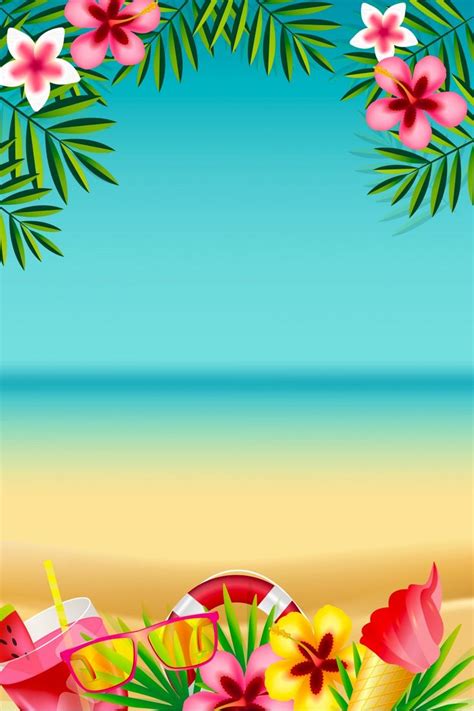 Simple Summer Cool Theme Background Wallpaper