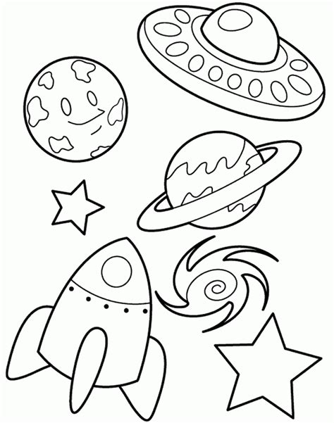 space coloring pages - Clip Art Library