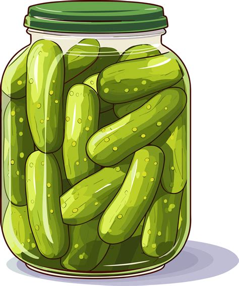 Pickled Cucumber Illustration clipart ai generative 27242577 PNG