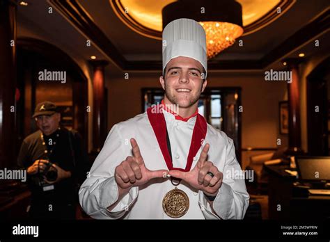 Utah Utes quarterback Bryson Barnes before making the first cut during the Utah Utes team dinner ...