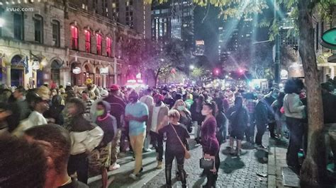 Large crowds on Sixth Street in Downtown Austin on Halloween | kvue.com