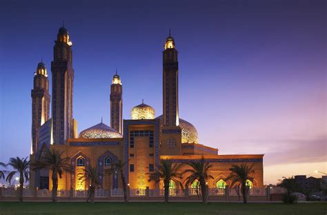 Kuwait - AlBaqer Mosque at blue hour | an old photo from arc… | Flickr