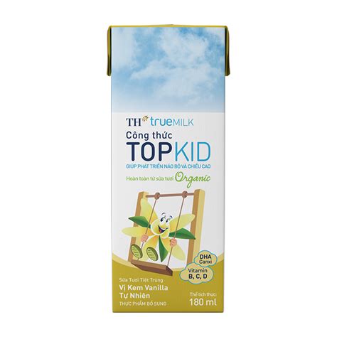 Thùng 48 hộp sữa tươi tiệt trùng kem vanilla tự nhiên TH True MILK Top ...