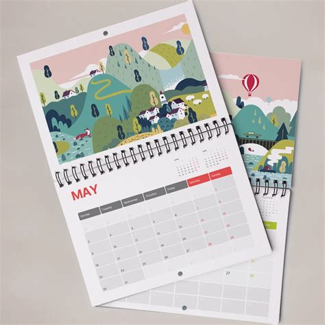 Wiro Bound Drilled Calendars | Tradeprint