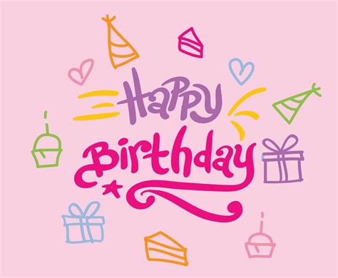 Happy Birthday Greetings Vector Vector Art & Graphics | freevector.com