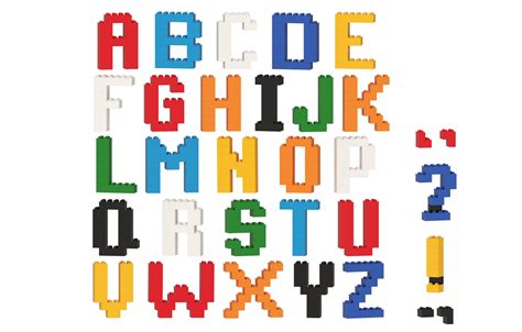 Lego brick alphabet 3D model - TurboSquid 1552946