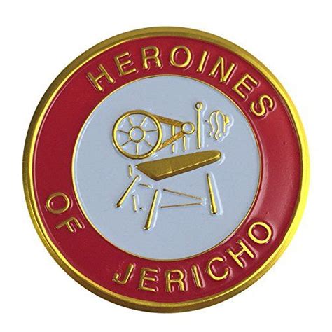 FX-CHJ OES Heroines of Jericho Stamped Aluminum Car Emblem 2 3/4 | Car emblem, Heroine, Car tag