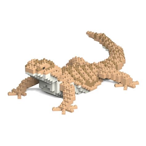 Jekca - Bearded Dragon 01S - Lego - Sculpture - Construction - 4D - Brick Animals - Toys - Avvenice