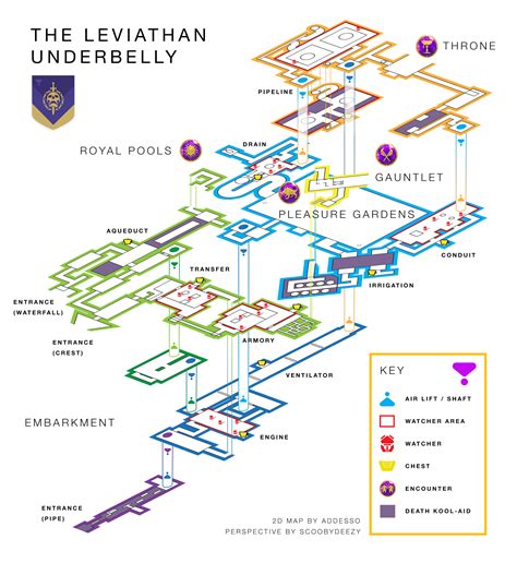 The Ultimate Layered Leviathan Underbelly Map (addesso's awesome map, made 3D!) : r/DestinyTheGame