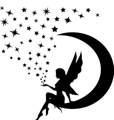 Silhouette Fairy Drawing Art Image - owl silhouette png moon png ...