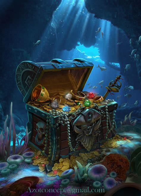 ArtStation - Pirate`s Chest with Treasure