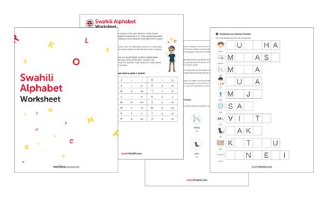 16+ Swahili Worksheets for Beginners PDF Printables