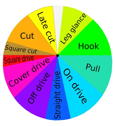 Cricket Shots: The directions in which a right-handed batsman, facing down the page, intends to ...