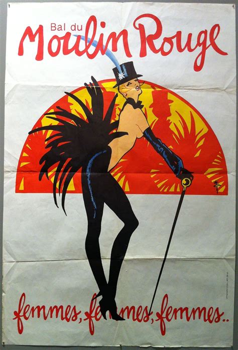 Ba Du Moulin Rouge in 2021 | Vintage french posters, French poster ...