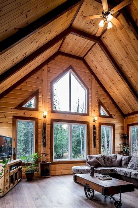 50 Incredible Log Cabin Homes Modern Design Ideas (33 | Log home interiors, Log home interior ...