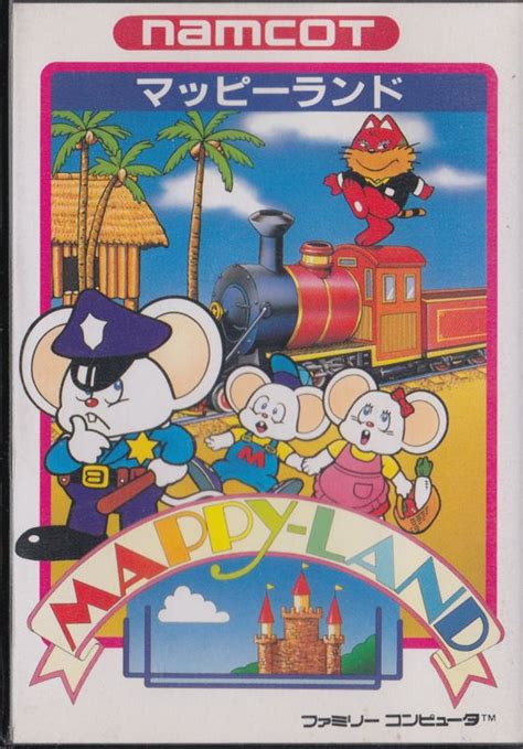 Mappy-Land (1986) NES box cover art - MobyGames